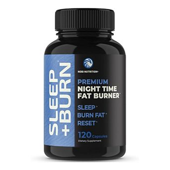 Nobi Nutrition Night Time Fat Burner Capsules, 120 Count, Melatonin & White Kidney Bean Support.