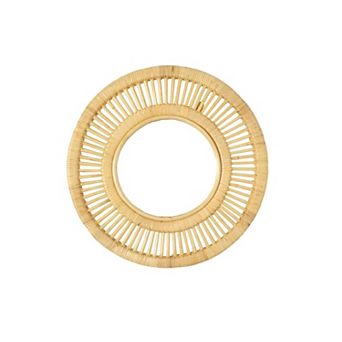 Wall Mirror Round Rattan Frame