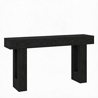 Farmhouse Console Table,Wood Entryway Table,Long Sofa Table Behind Couch,Rectangular Accent Table