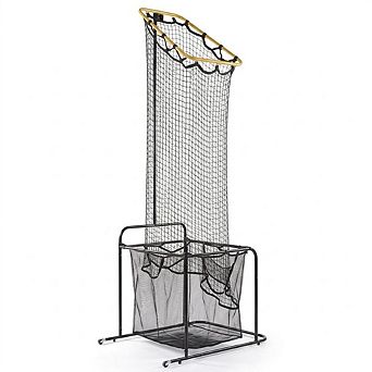 Portable Volleyball Setter Training Net with Adjustable Height and Angle for Indoor Outdoor Practice