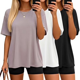 3 Pack Women's Baggy T Shirt