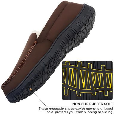 Hard Sole Moccasin Slippers Men