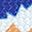 Blue White Orange