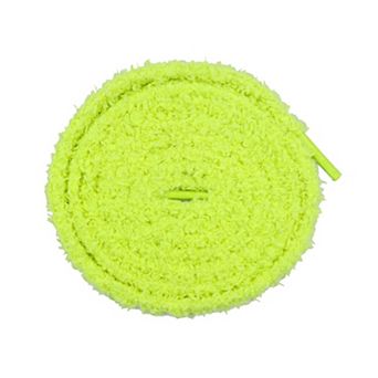 2 Pairs Round Fuzzy Shoelaces Fluffy Fat Soft Shoestrings for Sneakers 55.12"