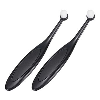 2 pc Pet Eye Brush, Tapered Fiber Bristles Tear Stain Remover with Ergonomic Plastic Handle