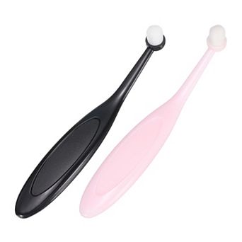 2 pc Pet Eye Brush, Tapered Fiber Bristles Tear Stain Remover with Ergonomic Plastic Handle