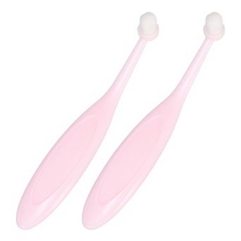 2 pc Pet Eye Brush, Tapered Fiber Bristles Tear Stain Remover with Ergonomic Plastic Handle