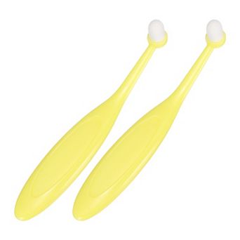 2 pc Pet Eye Brush, Tapered Fiber Bristles Tear Stain Remover with Ergonomic Plastic Handle