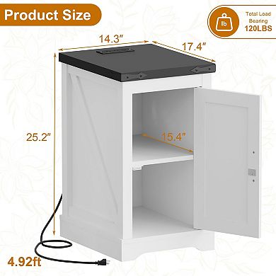 Sofa Table Charging Station with 2 USB Ports and 2 AC Outlets