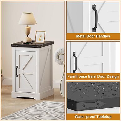 Sofa Table Charging Station with 2 USB Ports and 2 AC Outlets