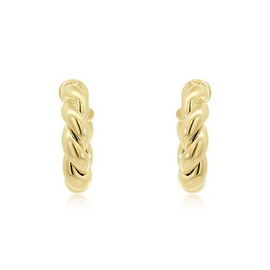 Chunky Twist Hoop Earrings