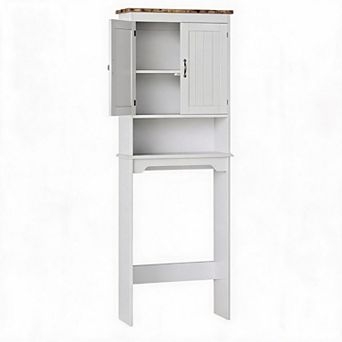 66'' Tall Bathroom Organizer with Double Doors