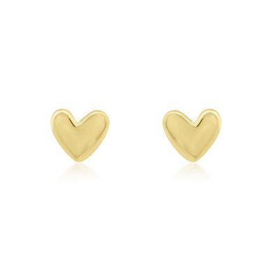 Glowing Heart Stud Earrings