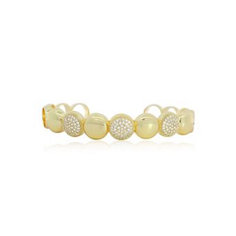 CZ Disco Cuff Bangle