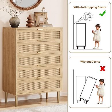Modern Chest of Drawers with Gold Legs and Gold Handles