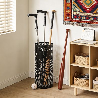 Metal Umbrella Stand, Cold Rolled Steel Freestanding Organizer for Entryway, Home or Office