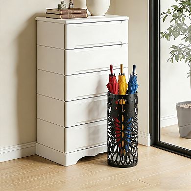 Metal Umbrella Stand, Cold Rolled Steel Freestanding Organizer for Entryway, Home or Office