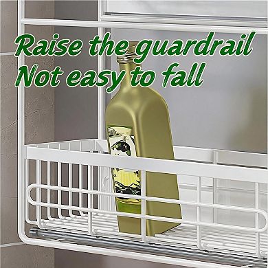 Magnetic Rack with Pull-Out Rails, Double Layer Magnetic Storage Rack- Pull-Out Magnetic Shelf