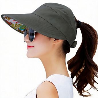Sun Hat Women Wide Brim UV Protection Beach Packable Visor