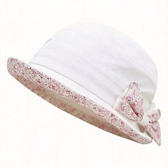 Women Foldable Bucket Hat Bowknot