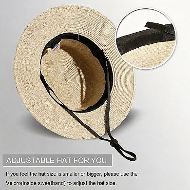 Sun Hats Women Wide Brim Boater Foldable Beach Summer