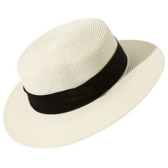 Sun Hats Women Wide Brim Boater Foldable Beach Summer