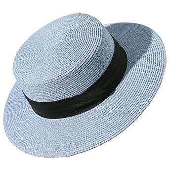 Sun Hats Women Wide Brim Boater Foldable Beach Summer