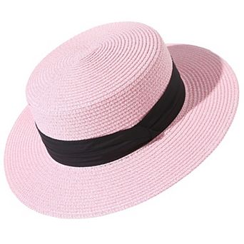 Sun Hats Women Wide Brim Boater Foldable Beach Summer