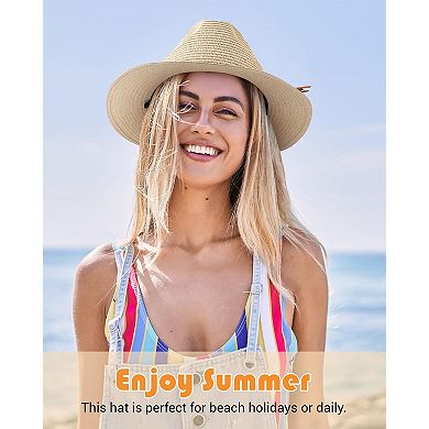 Women's Sun Fedora Packable Beach Hat UPF 50+