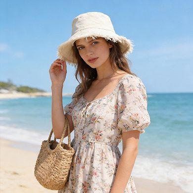 Sun Hat Women Summer Wide Brim Bucket Beach Travel