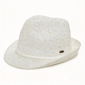 Women's Fedora Sun Hat UPF 50+ Packable Short Brim Woven