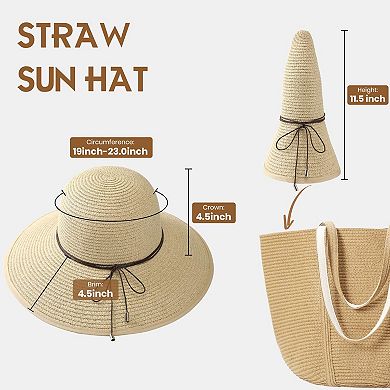Sun Hat Women UPF 50+ Wide Brim Beach Travel Summer