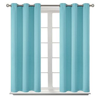 2 Panels Blackout Curtains Grommet Thermal Insulated Room