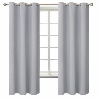 2 Panels Blackout Curtains Grommet Thermal Insulated Room