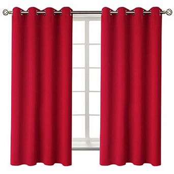 2 Panels Blackout Curtains Grommet Thermal Insulated Room