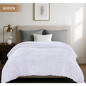 Down Alternative Comforter with Corner Tabs, Soft All-Season Queen Duvet Insert
