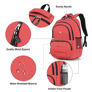 15" Lightweight Student Waterproof Backpack