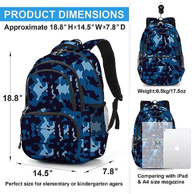 Lightweight Elementary Student Waterproof Backpack