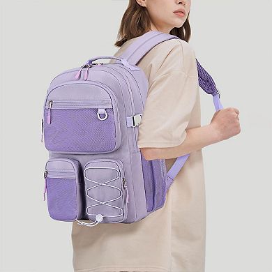 Water Resistant Backpack Multi Pockets School Travel Laptop Bag
