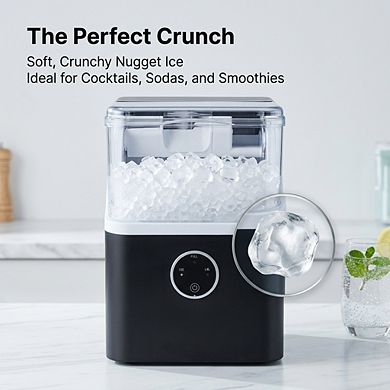 Ice Maker Machine - Portable Countertop Pebble Ice Machine for Drinks