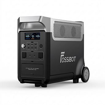 Fossibbot 3600W Portable Power Station-3840Wh Mobile Solar Generator-Rechargeable Emergency Battery
