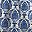 Blue Damask Print