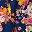 Navy Pink Floral