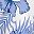 Floral Blue Leaf