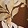 Brown Leaf Print