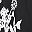 White Black Floral