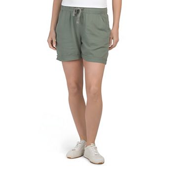 Woven Linen Blend Shorts