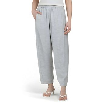 Soft Elastic Cropped Pants