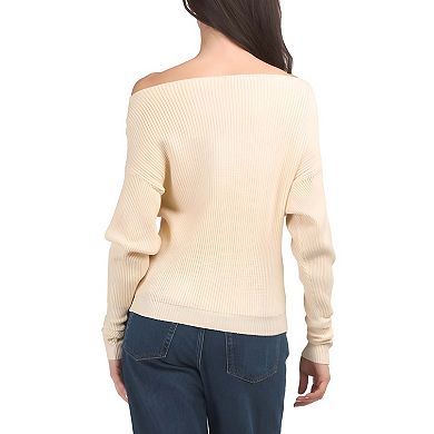 Relaxed Waffle Knit Top