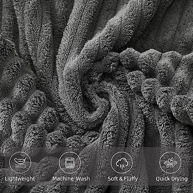6pc Oversized Bath Sheet Extra Large Super Soft Highly Absorbent Microfiber Quick Dry Multipurpose